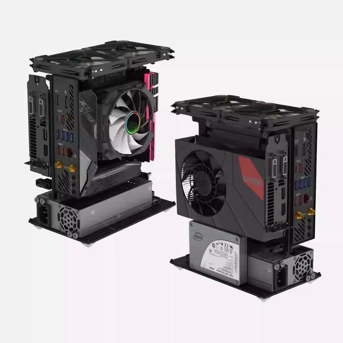Sff Mini Itx Cnc Aluminum Chassis - A4-formaat Mini-ITX computerchassis, CNC-gefreesde aluminium pc-behuizing,