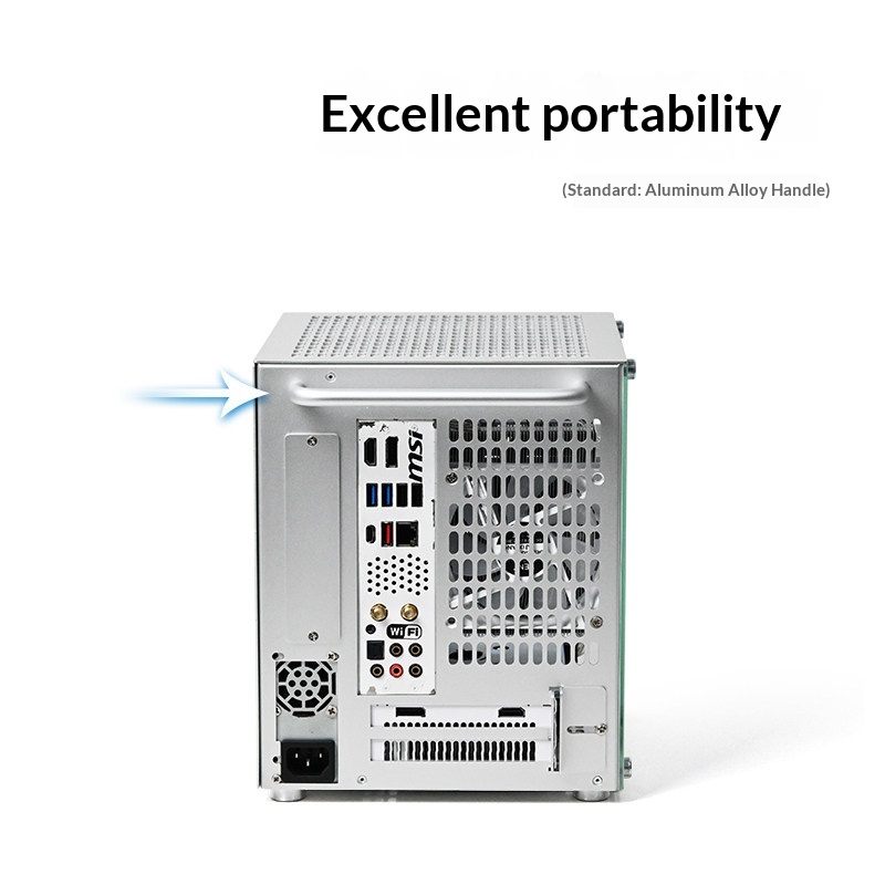11L draagbare ITX-pc-behuizing - Portable Aluminum Itx Case Carry Handle recensie en prijs